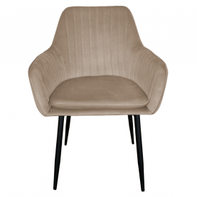 Dizájnos fotel. szürkésbarna Taupe Velvet anyag. ZIRKON NEW