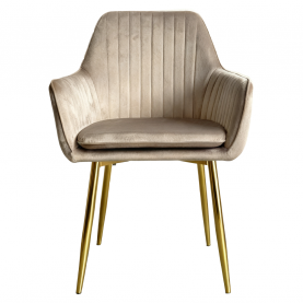 Étkezőfotel. szürkésbarna taupe Velvet szovet/gold króm-arany. ADLAR Étkezőfotel. szürkésbarna taupe Velvet szovet/gold króm-arany. ADLAR