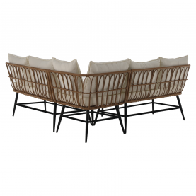 Kerti rattan szett. bézs/természetes/fekete. ARALY Kerti rattan szett. bézs/természetes/fekete. ARALY