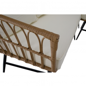 Kerti rattan szett. bézs/természetes/fekete. ARALY Kerti rattan szett. bézs/természetes/fekete. ARALY