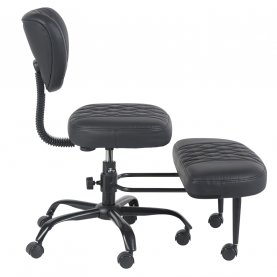 Ergonomikus térdeplőszék. fekete műbőr/fekete. SAMER Ergonomikus térdeplőszék. fekete műbőr/fekete. SAMER