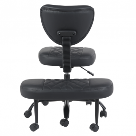 Ergonomikus térdeplőszék. fekete műbőr/fekete. SAMER Ergonomikus térdeplőszék. fekete műbőr/fekete. SAMER