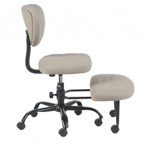 Ergonomikus térdeplőszék. szürkésbarna Taupe ekobőr/fekete. SAMER Ergonomikus térdeplőszék. szürkésbarna Taupe ekobőr/fekete. SAMER