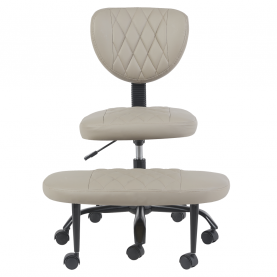 Ergonomikus térdeplőszék. szürkésbarna Taupe ekobőr/fekete. SAMER Ergonomikus térdeplőszék. szürkésbarna Taupe ekobőr/fekete. SAMER