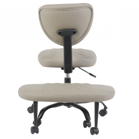 Ergonomikus térdeplőszék. szürkésbarna Taupe ekobőr/fekete. SAMER Ergonomikus térdeplőszék. szürkésbarna Taupe ekobőr/fekete. SAMER