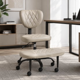 Ergonomikus térdeplőszék. szürkésbarna Taupe ekobőr/fekete. SAMER Ergonomikus térdeplőszék. szürkésbarna Taupe ekobőr/fekete. SAMER