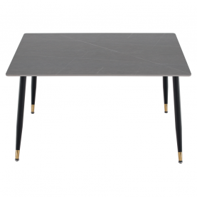 Étkezőasztal. szürke/fekete/arany. 121x71 cm. FLORENC TYP 1 Étkezőasztal. szürke/fekete/arany. 121x71 cm. FLORENC TYP 1