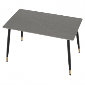 Étkezőasztal. szürke/fekete/arany. 121x71 cm. FLORENC TYP 1 Étkezőasztal. szürke/fekete/arany. 121x71 cm. FLORENC TYP 1
