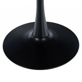 Étkezőasztal. tolgy/fekete. átmérő 110 cm. REVENTON NEW