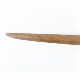 Étkezőasztal. tolgy/fekete. átmérő 110 cm. REVENTON NEW