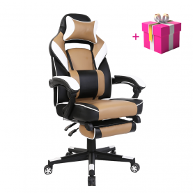 Irodai/gamer fotel. fekete/fehér/bézs. OZGE Irodai/gamer fotel. fekete/fehér/bézs. OZGE