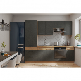 Felsőszekrény. szürke matt/tolgy lancelot. VEGA 58x58 GN-72 1F Felsőszekrény. szürke matt/tolgy lancelot. VEGA 58x58 GN-72 1F