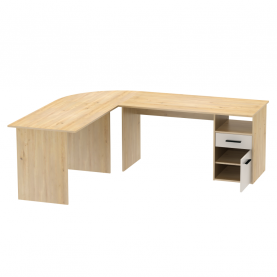 Sarok számítógépasztal. artisan tolgy/kasmír. MAURUS NEW MA11