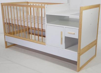 Kombi pelenkázós babaágy Organic