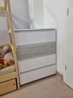 Komód 4 fiókos Natural