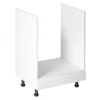 Szekrény a beépíthető készülékekre, fehér/fehér extra magasfényű, AURORA D60ZK