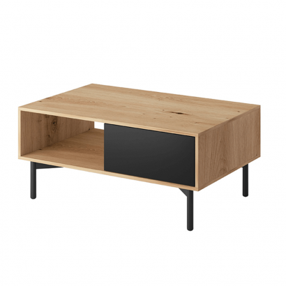 Zsúrasztal FL 102, artisan tölgy/fekete, FORSO