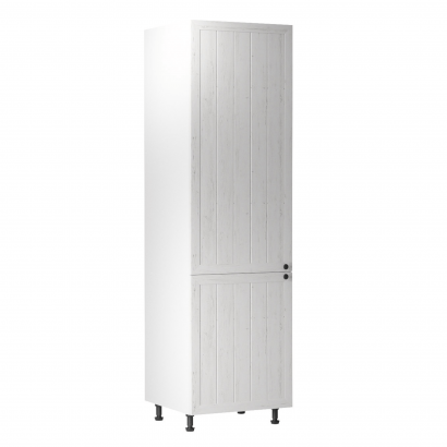 Szekrény a beépíthető hűtő számára D60ZL, balos, fehér/sosna Andersen, PROVANCE