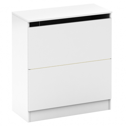 Ágyneműtartó, fehér, BETTY 2 BE-02-040