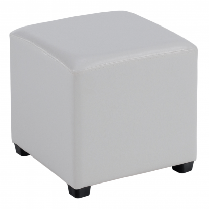 Puff, fehér textilbőr, NIKI NEW Puff, fehér textilbőr, NIKI NEW