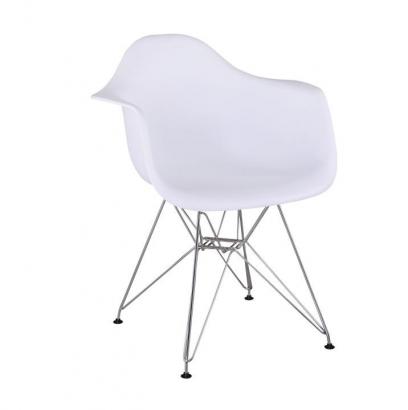 FEMAN 3 NEW szék kivitel : króm lábak , ülőrész fehér műanyag