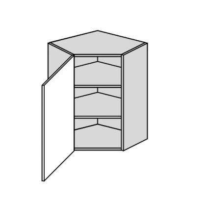 Metodik konyha felső szekrény sarok 1 ajtós
