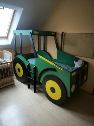 Autós ágy traktoros gyerekágy - kiállított darab
