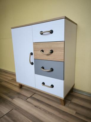 Billus 1 ajtós 4 fiókos komód - kiállított