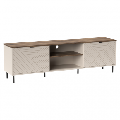 TV asztal. kasmír/castello tolgy. EYCO 2D/180