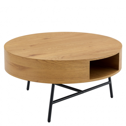 Dohányzóasztal. tolgy/fekete. TARMON