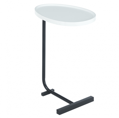 Kisasztal. fehér/fekete. ABERY