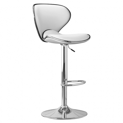 Bárszék. fehér/króm. HEDLI