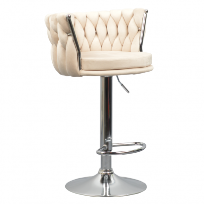 Design bárszék. bézs Velvet szovet/króm. BRIN