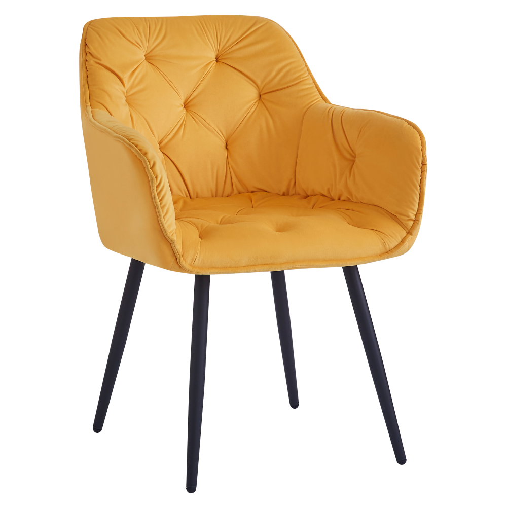 Dizájnos fotel. sárga Velvet szovet. FEDRIS NEW Dizájnos fotel. sárga Velvet szovet. FEDRIS NEW