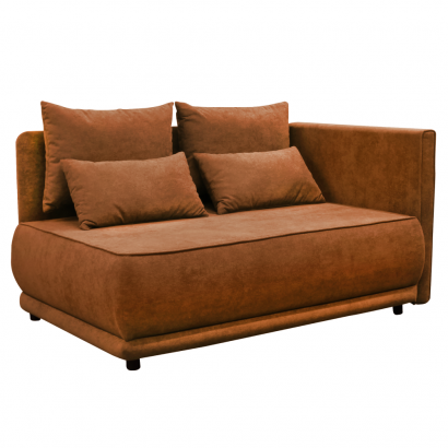 Kihúzható kanapé. terrakotta. jobbos. LIAMI