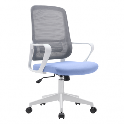 Irodai szék. neomint-világoskék/szürke/fehér. SALOMO TYP 1