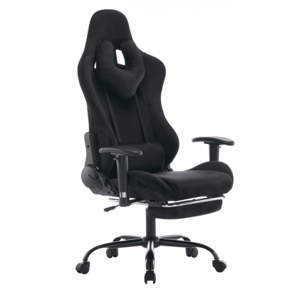 Irodai/gamer szék. fekete Velvet szovet. SALOP