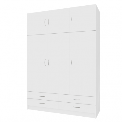 Ruhásszekrény. háromajtós. fehér. GERI NEW Ruhásszekrény. háromajtós. fehér. GERI NEW