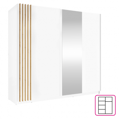 Szekrény. 2D-200. fehér/artisan tolgy. BAJADERO TYP 2 Szekrény. 2D-200. fehér/artisan tolgy. BAJADERO TYP 2