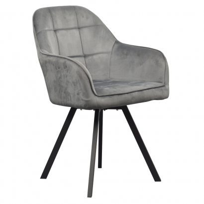 Forgó étkezőszék. sotétszürke Velvet szovet. SAMANTA