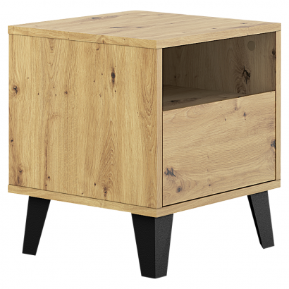 Éjjeliszekrény. artisan tolgy. BOGAN NEW 1S