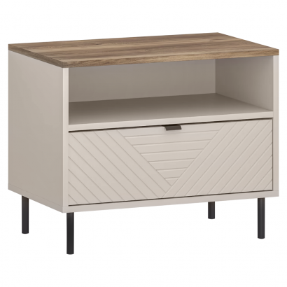 Éjjeliszekrény. kasmír/castello tolgy. EYCO 1S