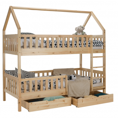 Montessori emeletes ágy. természetes. VENITA TYP 2