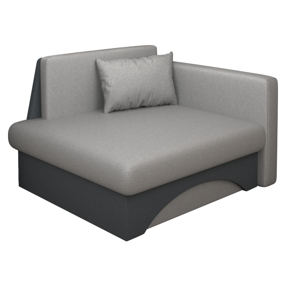 Kinyitható fotel. szürke/sotétszürke. KUBOŠ NEW UNI