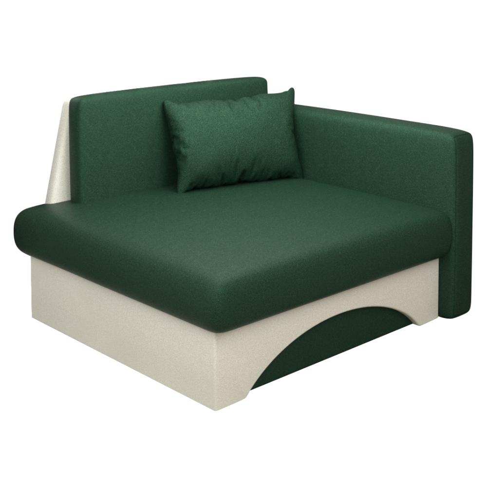 Kinyitható fotel. zold/bézs. KUBOŠ NEW UNI