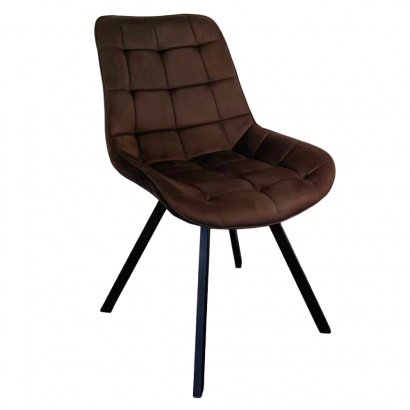 Étkezőszék. sotétbarna Velvet szovet/fekete. SAMIRA
