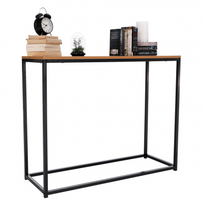 Konzolasztal. tolgy/fekete. KALISTO NEW