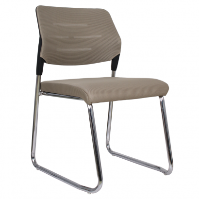 Tárgyalószék. világosbarna/króm. KLEDI