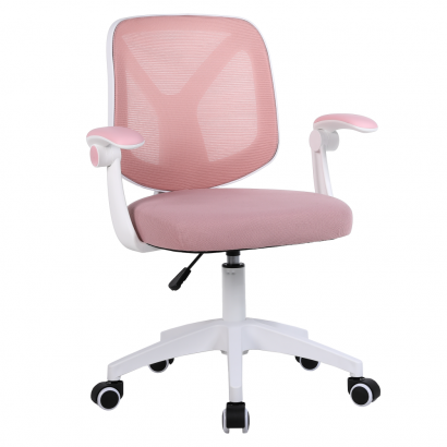 Irodai szék. rózsaszín/fehér. SOLARI