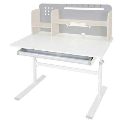 Novekvő íróasztal. szürke/fehér. ODIN